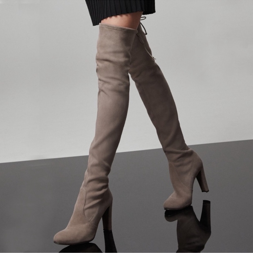 Stuart Weitzman Highland Over-The-Knee Suede Boots